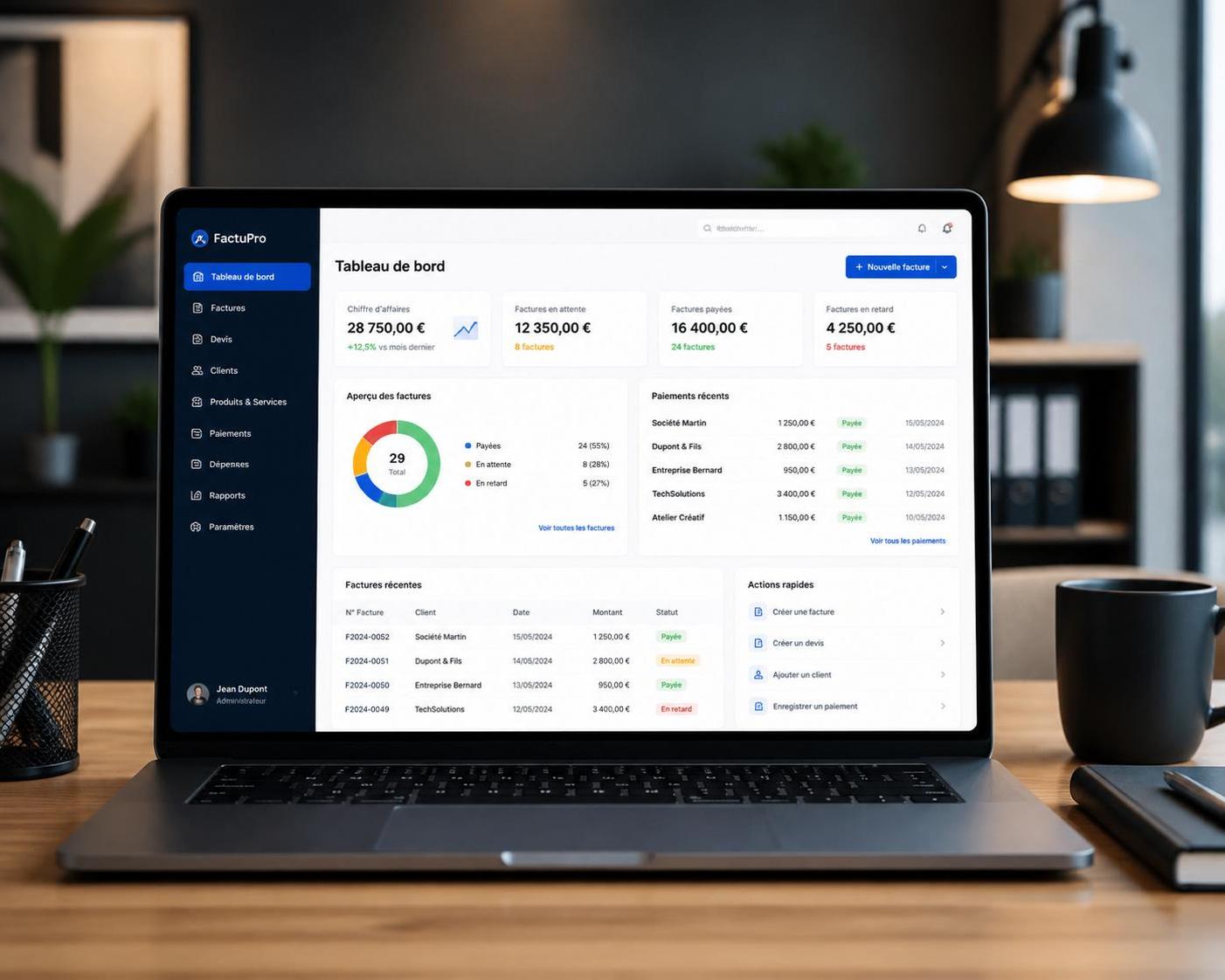 digitalise-tes-factures : générateur de facture pour optimiser la gestion comptable facilement et sans effort. simplifiez la création et le suivi de vos factures en toute sécurité.