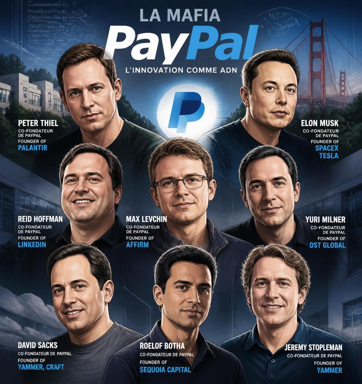 découvrez comment la 'mafia paypal', ces entrepreneurs visionnaires, a transformé l'industrie technologique mondiale grâce à leurs innovations et succès.