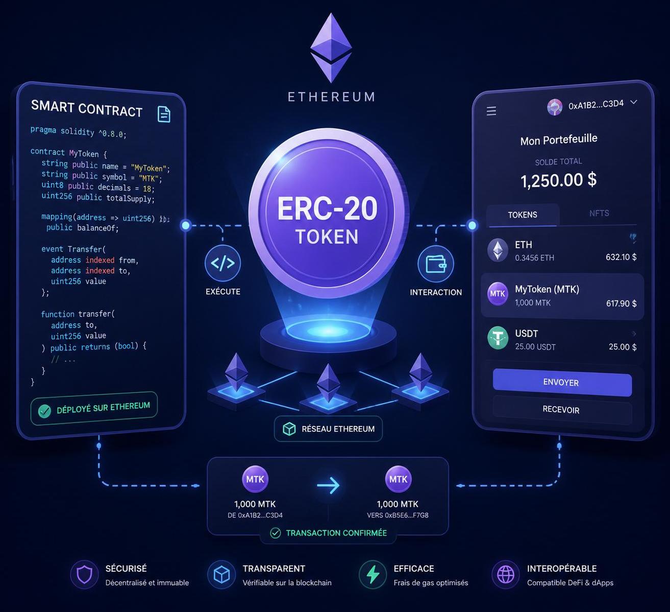 découvrez notre guide complet sur les tokens erc-20, leur fonctionnement, leurs caractéristiques et leurs usages dans l'écosystème blockchain ethereum.