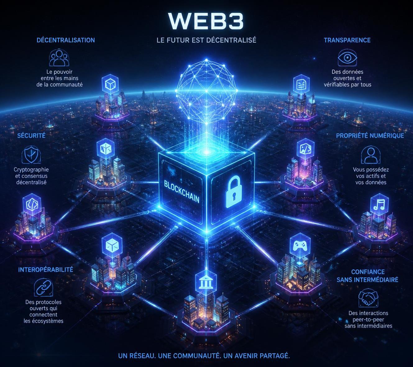 découvrez les enjeux, avantages et impacts de la décentralisation et du web3 sur l'avenir numérique, une révolution qui transforme les technologies et les interactions en ligne.